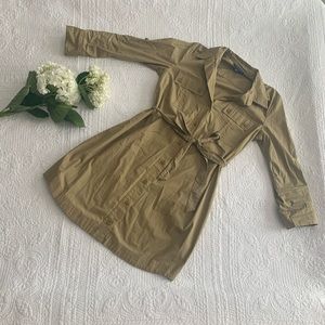 Khaki Shirt Dress